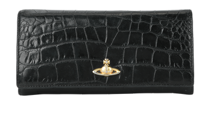 Vivienne Westwood Croc Embossed Wallet, front view